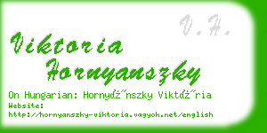 viktoria hornyanszky business card